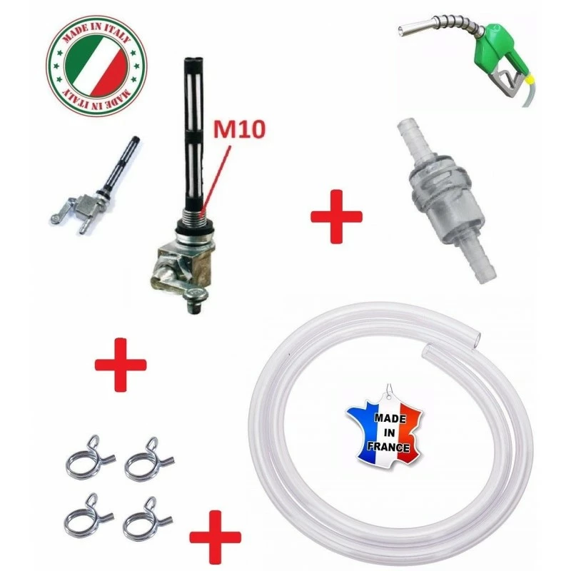 KIT ESSENCE MOBYLETTE : ROBINET + DURITE + FILTRE + COLLIER PEUGEOT 101 102 103 104 105 BB 3 KIT ESSENCE MOBYLETTE : ROBINET + DURITE + FILTRE + COLLIER PEUGEOT 101 102 103 104 105 BB