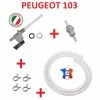 KIT ESSENCE PEUGEOT 103 : ROBINET M10 + DURITE + FILTRE + COLLIER MOBYLETTE -Aubaines sur les pièces de vélo kit essence peugeot 103 robinet m10 durite filtre collier mobylette
