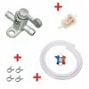 KIT ESSENCE UNIVERSEL : ROBINET FIXATION CADRE 8MM + COLLIER + DURITE + FILTRE MOTO MOBYLETTE CYCLOMOTEUR -Aubaines sur les pièces de vélo kit essence universel robinet fixation cadre 8mm collier durite filtre moto mobylette cyclomoteur