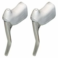 Aluminium KIT LEVIER DE FREIN ET REPOSE MAIN PAIRE COCOTTE VINTAGE VELO COURSE 22.2MM ALU -Aubaines sur les pièces de vélo kit levier de frein et repose main paire cocotte vintage velo course 222mm alu 2