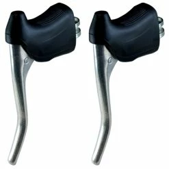 Aluminium KIT LEVIER DE FREIN ET REPOSE MAIN PAIRE COCOTTE VINTAGE VELO COURSE 22.2MM ALU -Aubaines sur les pièces de vélo kit levier de frein et repose main paire cocotte vintage velo course 222mm alu 3