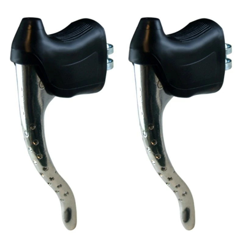 Aluminium KIT LEVIER DE FREIN PERFORE ET REPOSE MAIN PAIRE COCOTTE VINTAGE VELO COURSE 22.2MM ALU 5 Aluminium KIT LEVIER DE FREIN PERFORE ET REPOSE MAIN PAIRE COCOTTE VINTAGE VELO COURSE 22.2MM ALU - Image 3