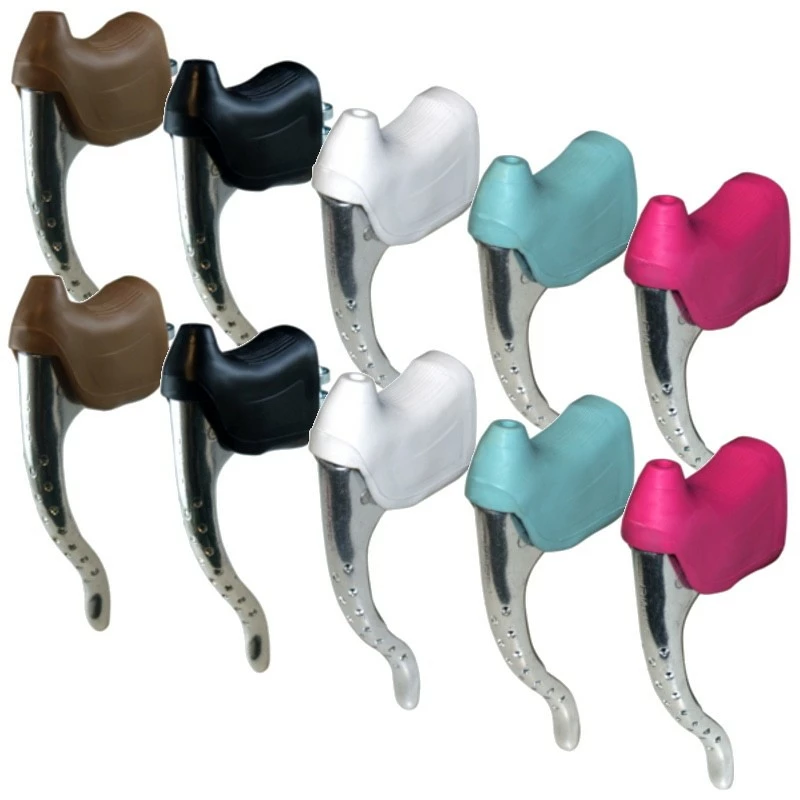 Aluminium KIT LEVIER DE FREIN PERFORE ET REPOSE MAIN PAIRE COCOTTE VINTAGE VELO COURSE 22.2MM ALU 3 Aluminium KIT LEVIER DE FREIN PERFORE ET REPOSE MAIN PAIRE COCOTTE VINTAGE VELO COURSE 22.2MM ALU