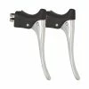 Aluminium Et Plastique (rigide) Leviers De Frein Course Noir 120 Mm -Aubaines sur les pièces de vélo leviers de frein course noir 120 mm