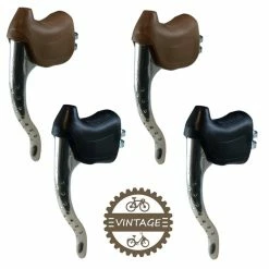 Levier De Frein Vélo Aluminium 22mm Perforé Tirage Haut Ville Route Vintage -Aubaines sur les pièces de vélo leviers de frein course perfore 120mm velo cycle route course vintage tirage haut 2