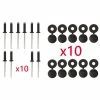 Lot De 10 Rivets + Cache Rivet Noir Plaque D'IMMATRICULATION Voiture Auto Moto Scooter MOBYLETTE Protection Plastique Aveugle -Aubaines sur les pièces de vélo lot de 10 rivets cache rivet noir plaque d immatriculation voiture auto moto scooter mobylette protection plastique aveugle