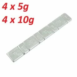 Masse équilibrage De Roue Autocollante 4 X 5g + 4 X 10g