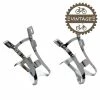 Acier Chromé Paire De Cale-pieds Double Branche Chromé -Aubaines sur les pièces de vélo paire de cale pieds double branche chrome
