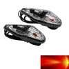 Paire De Clignotant Goutte D'eau Wing Carbone A Ampoule Orange Pour Moto Scooter