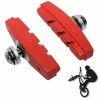 Elastomère Patins De Frein FIXIE BMX 50mm Rouge (paire) -Aubaines sur les pièces de vélo patins de frein fixie bmx 50mm rouge paire