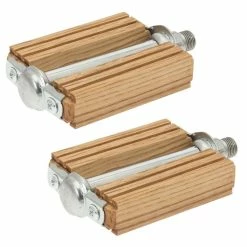 Acier Galvanisé Cr-Mo Et Bois. PEDALE EN BOIS PAIRE VELO CYCLE VILLE ROUTE VINTAGE QUALITE ACAJOU NOYER OLIVIER -Aubaines sur les pièces de vélo pedale en bois paire velo cycle ville route vintage qualite acajou noyer olivier 2