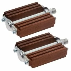 Acier Galvanisé Cr-Mo Et Bois. PEDALE EN BOIS PAIRE VELO CYCLE VILLE ROUTE VINTAGE QUALITE ACAJOU NOYER OLIVIER -Aubaines sur les pièces de vélo pedale en bois paire velo cycle ville route vintage qualite acajou noyer olivier 3