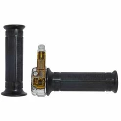 Zamak, Aluminium Et Plastique Poignée De Gaz Accélérateur Type Mini Targa 22mm 120mm Chromé Cyclo Mobylette Moto