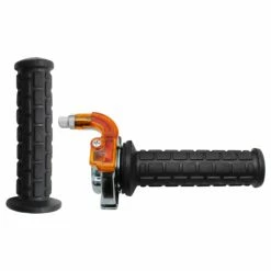 Zamak, Aluminium Et Plastique Poignée De Gaz Accélérateur Type Targa 22mm 130mm Chromé Cyclo Mobylette Moto