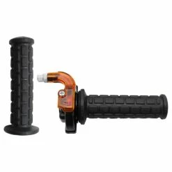 Zamak, Aluminium Et Plastique Poignée De Gaz Accélérateur Type Targa 22mm 130mm Noir Cyclo Mobylette Moto