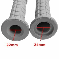 Tpe Souple Poignée Revêtement 22mm 24mm 130mm Gris Cyclo Mobylette MBK PGT Moto (paire) -Aubaines sur les pièces de vélo poignee revetement 22mm 24mm 130mm gris cyclo mobylette mbk pgt moto paire 2