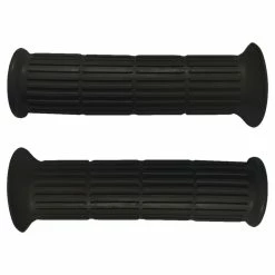 Plastique Poignée Revêtement Noir 22mm 24mm 130mm Cyclo Mobylette Scooter Moto (paire)