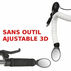RETROVISEUR DE CINTRE ORIENTABLE 3D VELO CYCLE GUIDON VTT ROUTE VILLE FIXIE ESPION -Aubaines sur les pièces de vélo retroviseur de cintre orientable 3d velo cycle guidon vtt route ville fixie espion 1