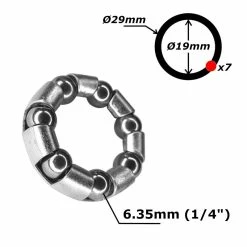 Acier Galvanisé Roulement Cage à Billes 20mm 30mm 7 Billes 1/4" Pédalier Vélo Vtt Route -Aubaines sur les pièces de vélo roulement cage a billes 20mm 30mm 7 billes 14 pedalier velo vtt route 2