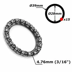 Acier Galvanisé Roulement Cage à Billes 28mm 38mm 15 Billes 3/16" Direction Vélo Bmx Cycle Ville Route Vtt -Aubaines sur les pièces de vélo roulement cage a billes 28mm 38mm 15 billes 316 direction velo bmx cycle ville route vtt 2