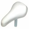 Plastique PP + Acier + Mousse Haute Densité ; Selle Vélo Bmx Enfant Blanc Confort Avec Tige 22mm Draisienne Universelle Femme