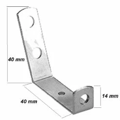 Acier Inoxydable Support Coudé Pour Dynamo Et Réflecteur 40x40
