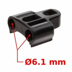 Plastique Support De Gaine De Câble 'double' Avec Butée