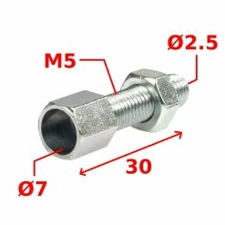 Acier Galvanisé Vis Creuse M5 De Réglage Poignée